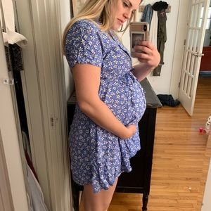 Vintage maternity romper